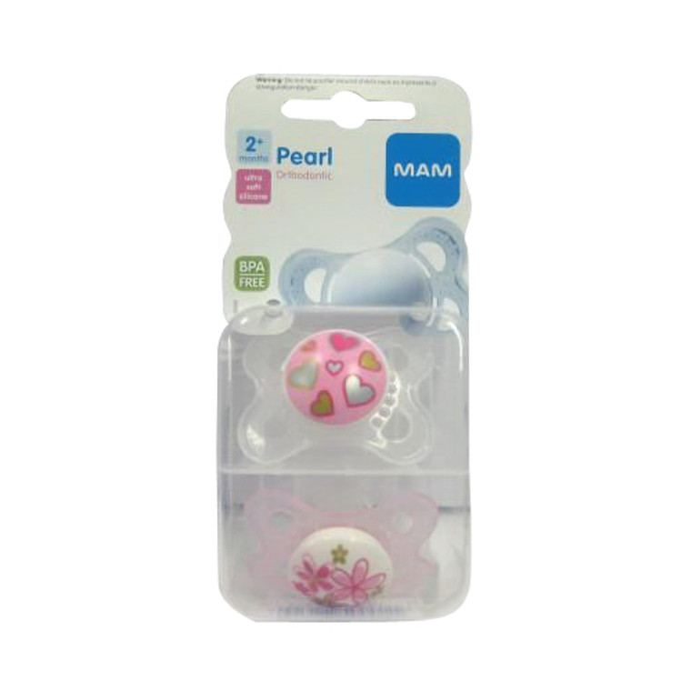 Mam Pearl Silicone Pacifier, Colors May Vary - 1 Ea