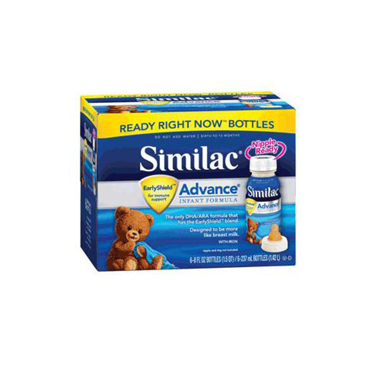 Similac Advance On-The-Go Infant Formula Bottles, 8 Oz - 6 Ea, 4 Pack
