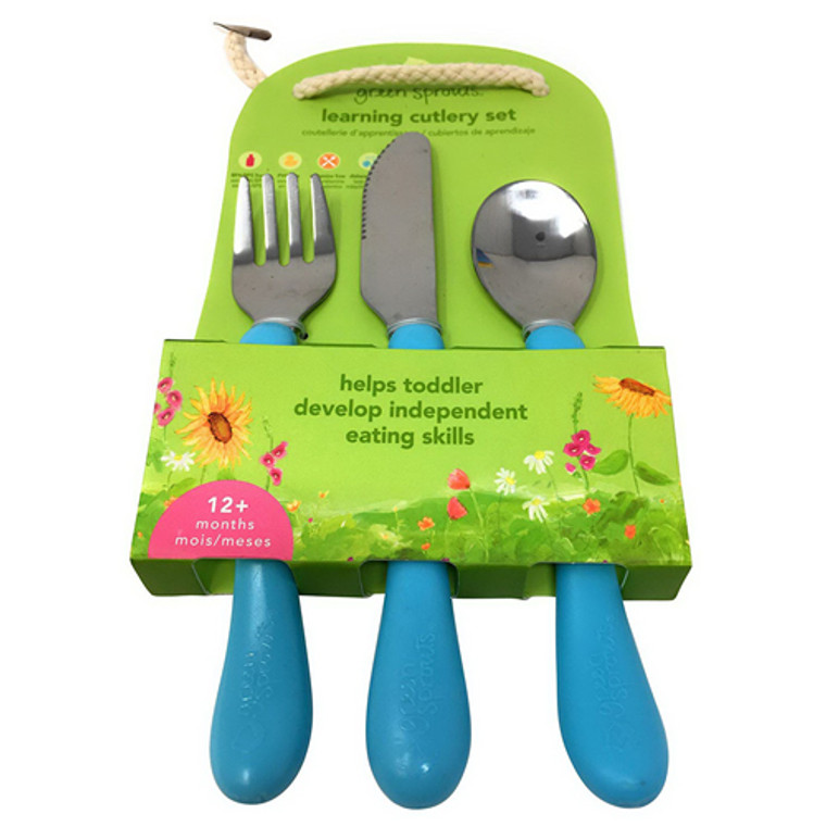 Green Sprouts Learning Cutlery Set Assorted 12 Months, 1 Ea