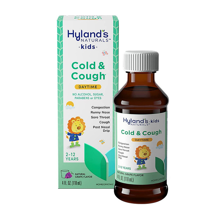 Hyland's Naturals Kids Cold & Cough Daytime Syrup - Grape - 4 Oz