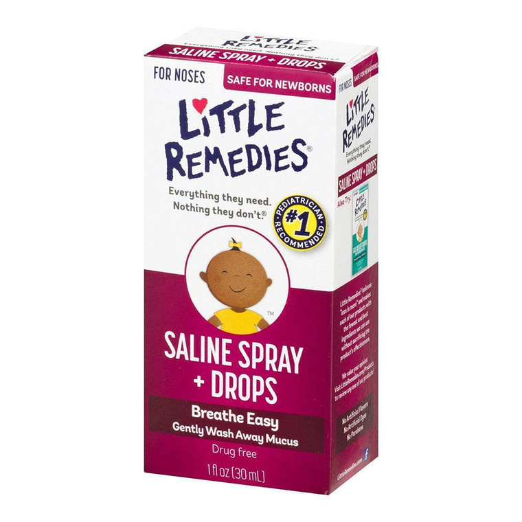 Little Remedies Saline Spray Drops For Dry Or Stuffy Noses, 1 Oz