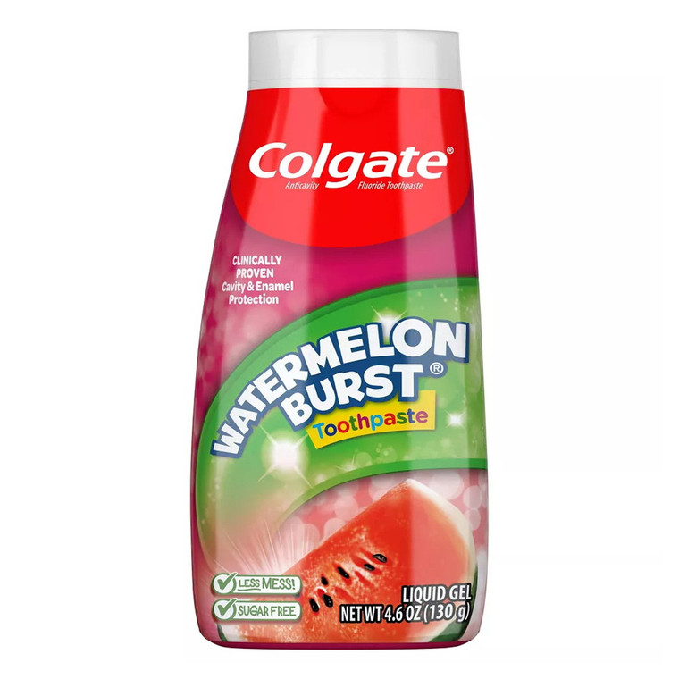 Colgate Childrens 2 In 1 Toothpaste And Mouthwash, Watermelon Flavor, 4.6 Oz
