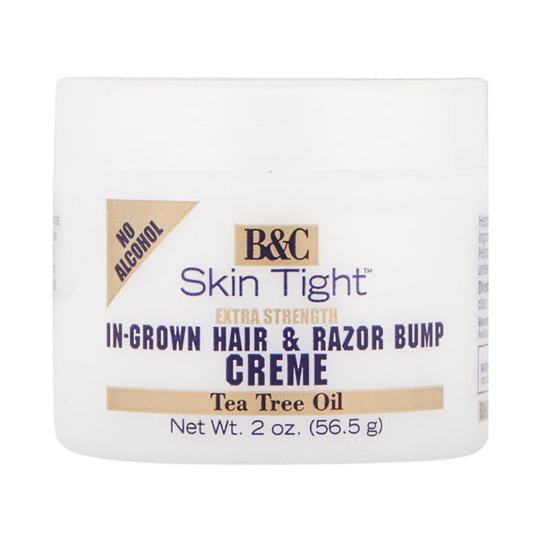 B And C Skin Tight Extra Strength In-Grown Hair and Razor Bump Creme, 2 Oz