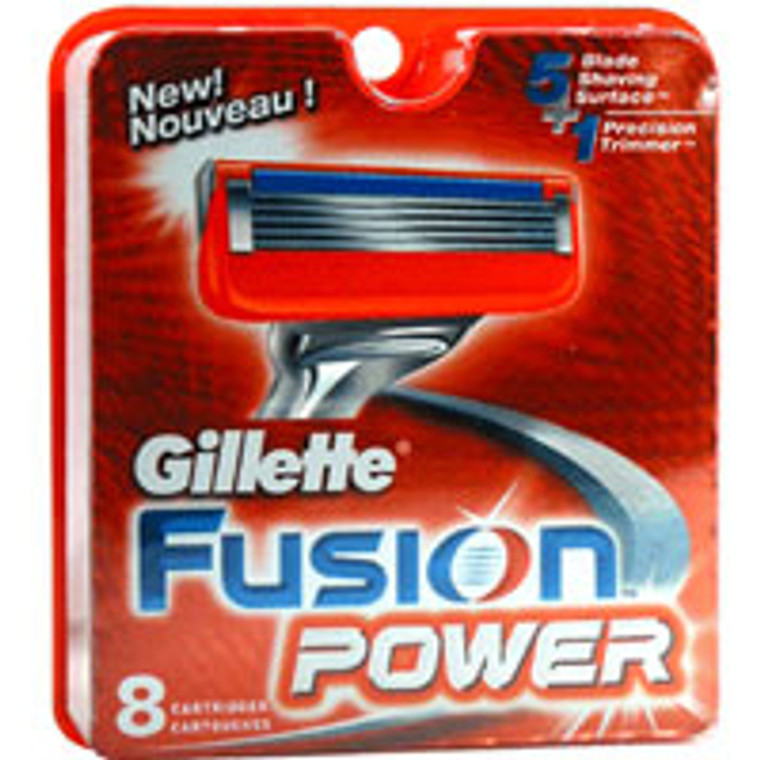 Gillette Fusion Catridges For The Power Razor - 8 Each