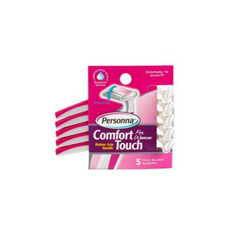 Personna Comfort Touch Twin Blade Razor For Women - 5 Pack