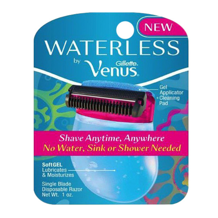 Gillette Venus New Waterless Single Blade Disposable Razors, 1 Ea