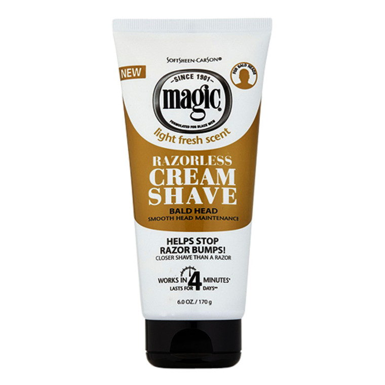 Softsheen Carson Magic Razorless Smooth Cream Shave With Shea Butter - 6 Oz