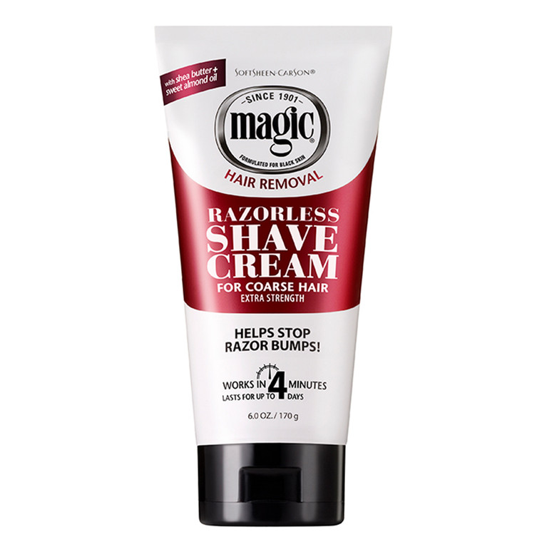 Magic Shave Softsheen Carson  Hair Removal Cream, Extra Strength, 6 Oz
