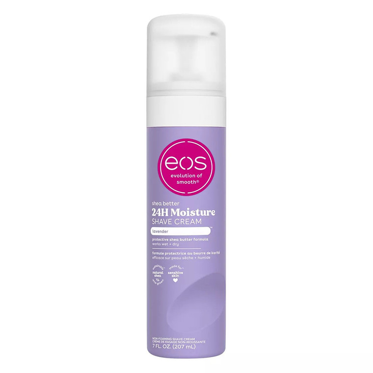 EOS Shea Better Shave Cream Lavender for Moisturizing and Soothing Skin 7Oz (207ml)