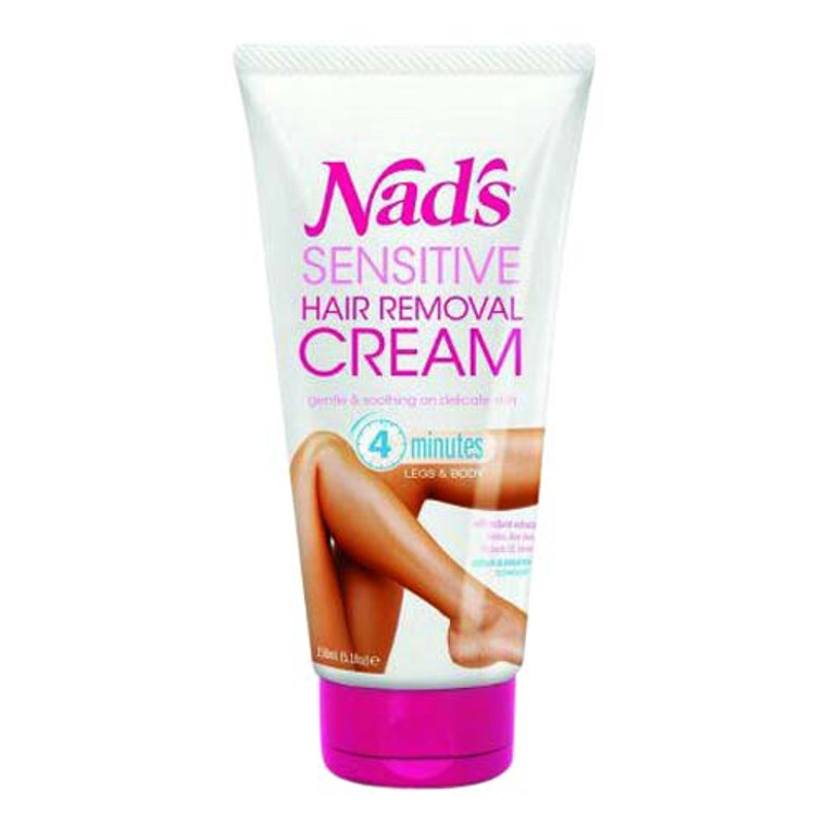 Nads Sensitive Hair Removal Cream For Legs and Body, 5.1 oz