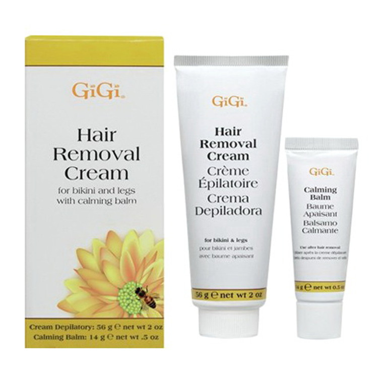 Gigi Hair Removal Cream For Bikini and Legs With Calming Balm, 1 Ea
