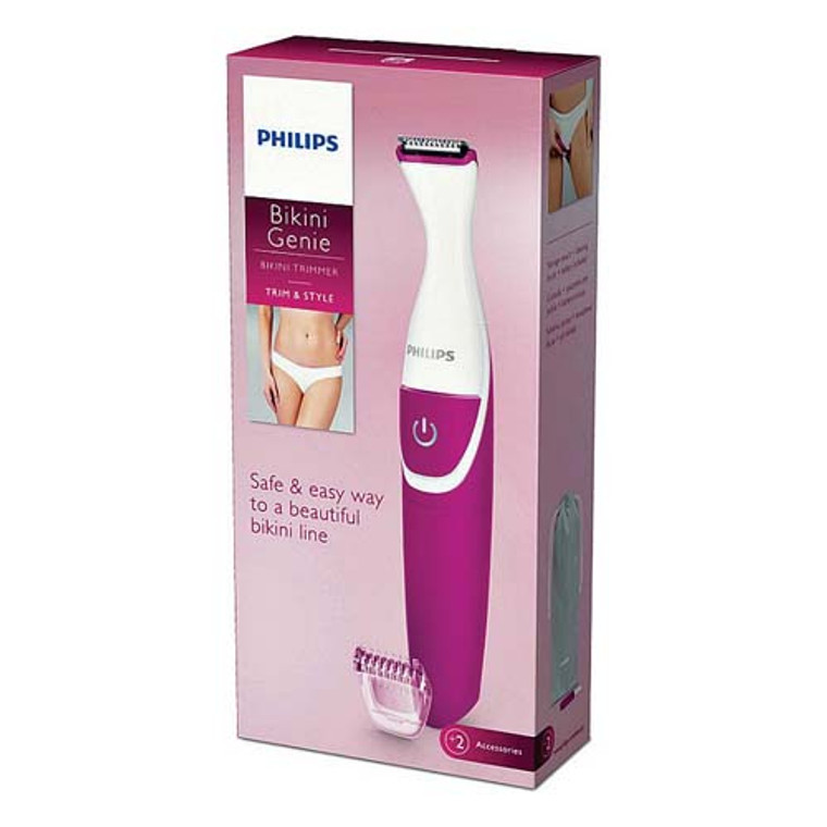 Philips Norelco Bikini Genie Trimmer For Women With Shaving Head And Comb, BRT383, 1 Ea