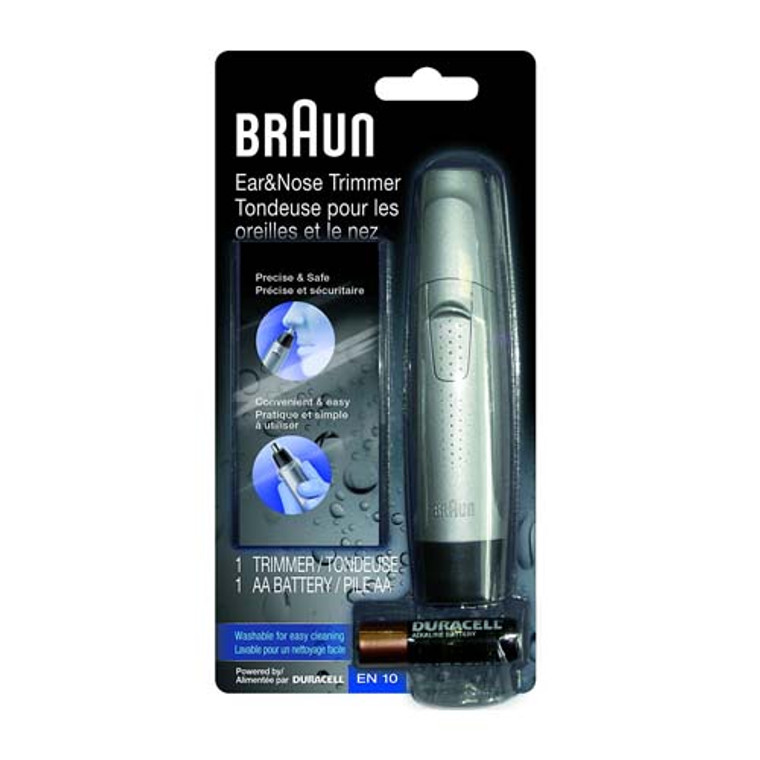 Braun Exact Series EN10 Ear and Nose Hair Trimmer Silver 1Ea