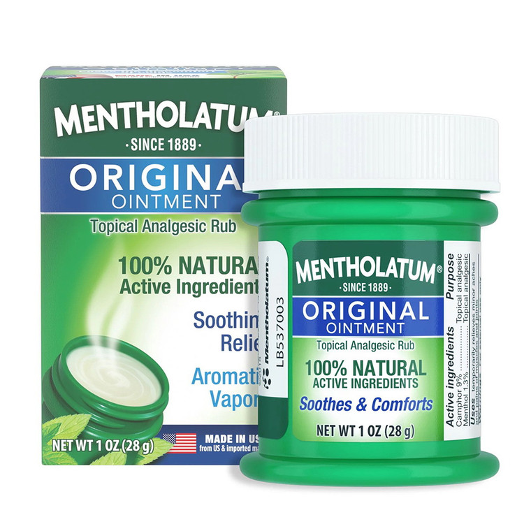 Mentholatum Original Topical Analgesic Ointment Rub, 1 Oz