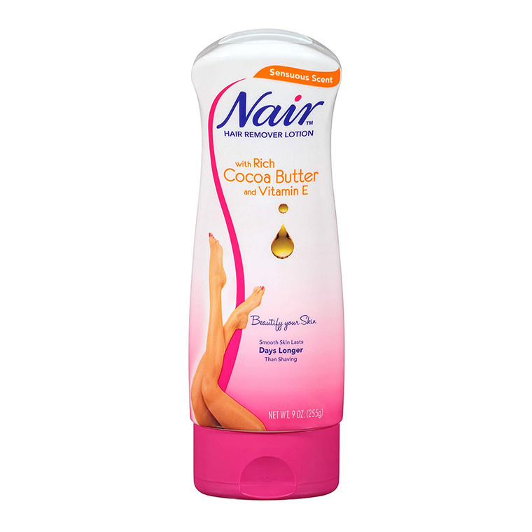 Nair Lotion Hair Remover, Cocoa Butter - 9 Oz