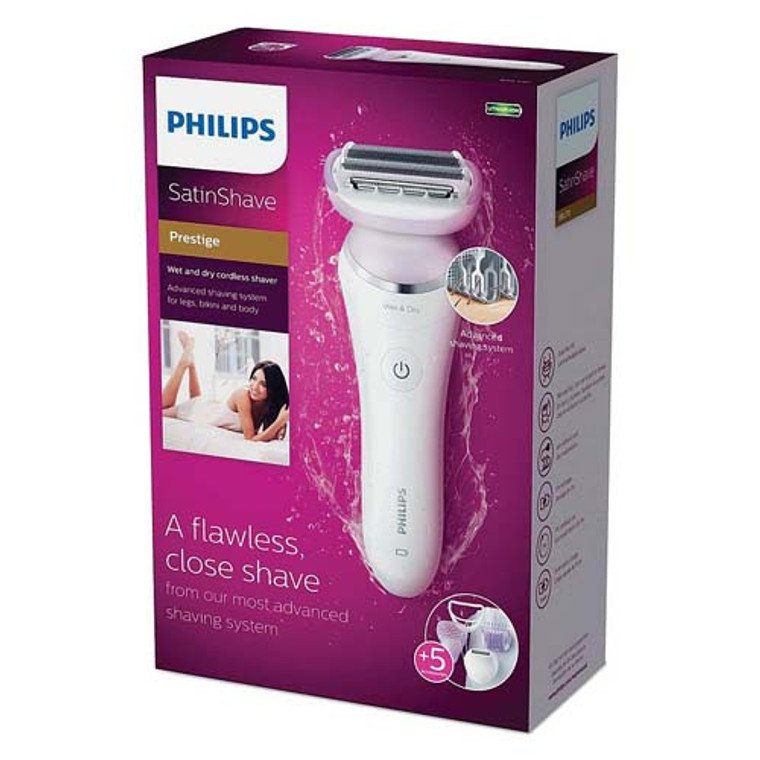 Philips Norelco SatinShave Prestige Wet And Dry Cordless Shaver For Women, BRL170, 1 Ea