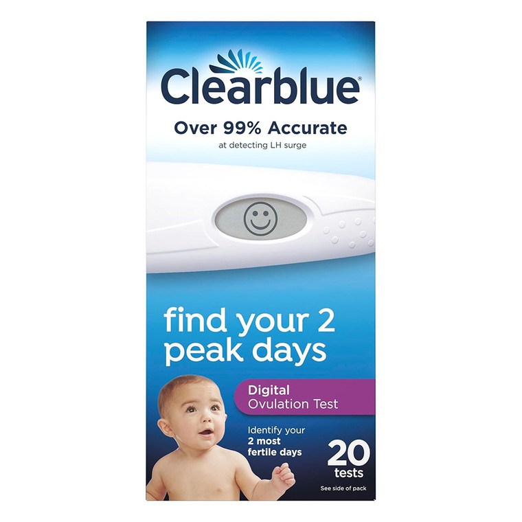Clearblue Easy Digital Ovulation Test Two Month Supply Accurate Fertility Tracking 20 Tests