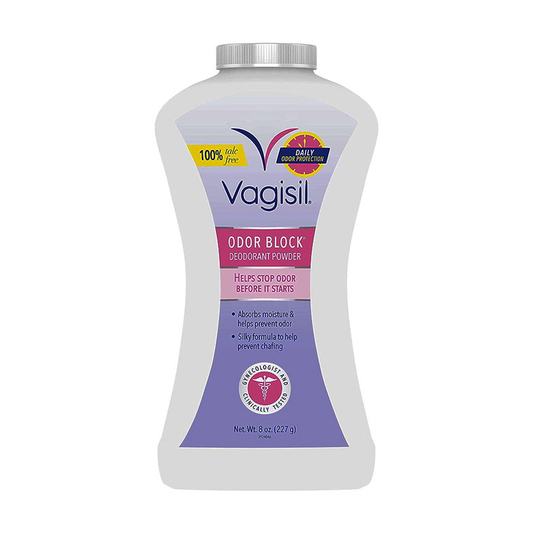 Vagisil Deodorant Powder With Odor Block Protection, 8 Oz