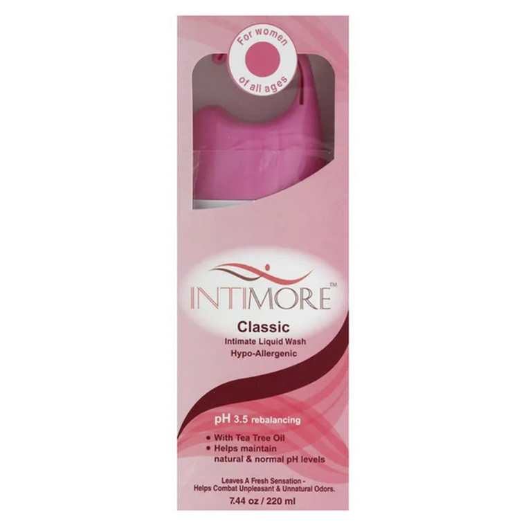Intimore Classic Feminine Liquid Wash Helps Maintain Natural and Normal pH Levels 7.44Oz (220ml)