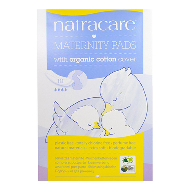 Natracare Maternity Pads With Organic Cotton Cover, 10 Ea
