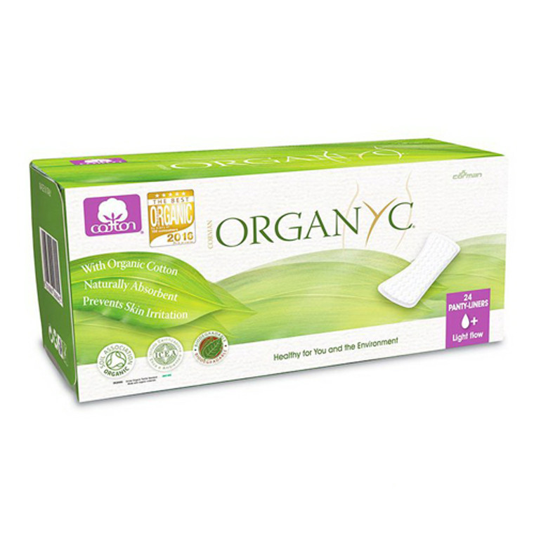 Organyc Organic Cotton Panty Liners Folded, 24 Ea