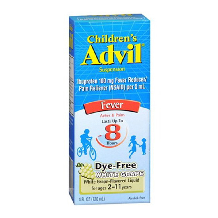 Advil Childrens Suspension, White Grape - 4 Oz