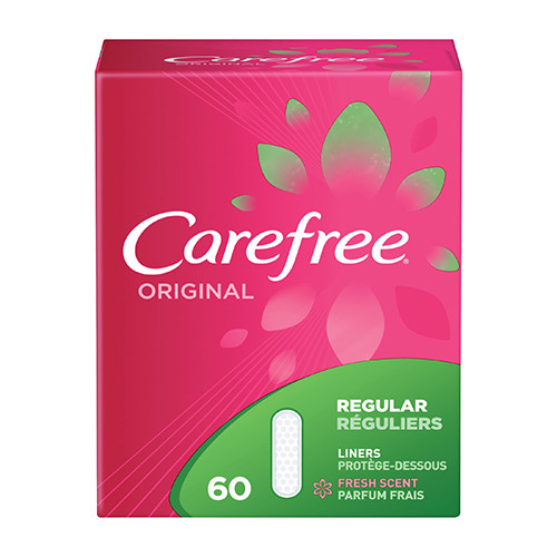Carefree Original Pantiliners, Regular, Fresh Scent, 60 Ea