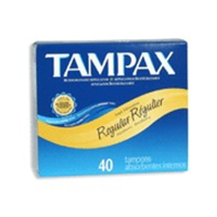 Tampax Tampons With Biodegradable Applicator, Regular Absorbancy - 40 Each