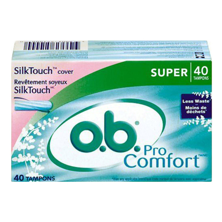 O.B. Pro Comfort Tampons, Super, 40 Ea