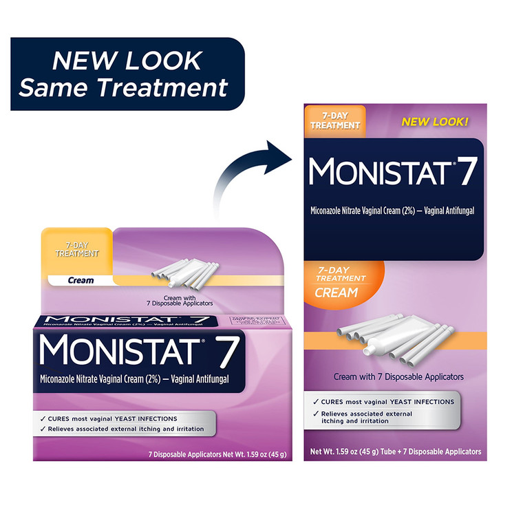 Monistat 7 Day Treatment Vaginal Antifungal Cream with 7 Disposable Applicators 1Ea
