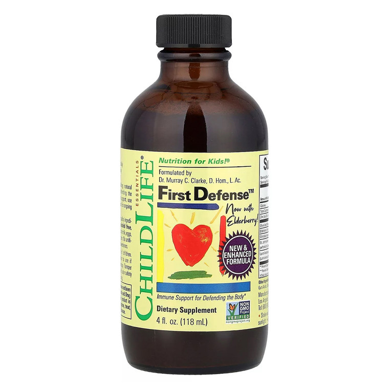 ChildLife First Defense Formula Support Immune System for Defending the Body Dietary Supplement 4Oz (118ml)