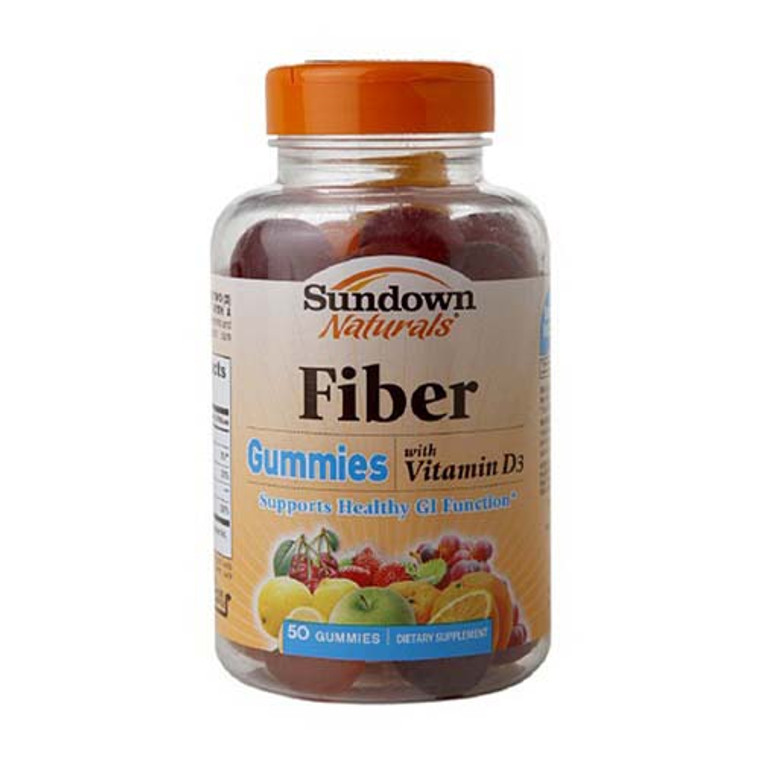 Sundown Naturals Vitamin D3 Fiber Gummies - 50 Ea