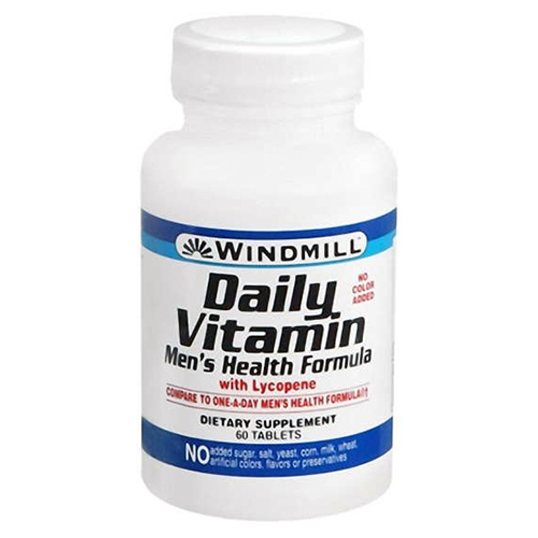 Windmill Health Formula Daily Vitamin Dietary Supplement Tablets For Men - 60 Ea