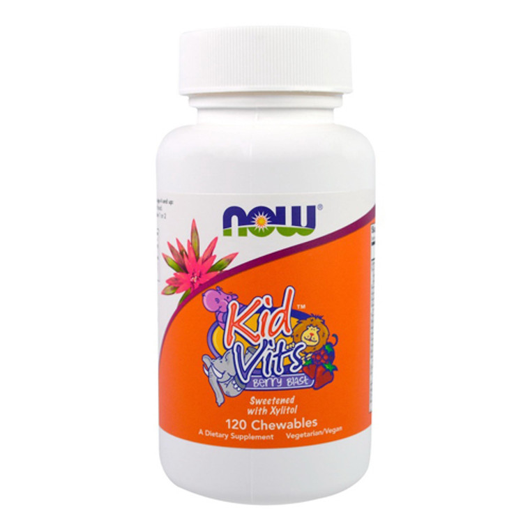 Now Foods Kid Vits Berry Blast Chewables, 120 Ea