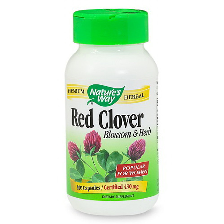 Natures Way Red Clover Blossom And Herb Capsules For Women - 100 Ea