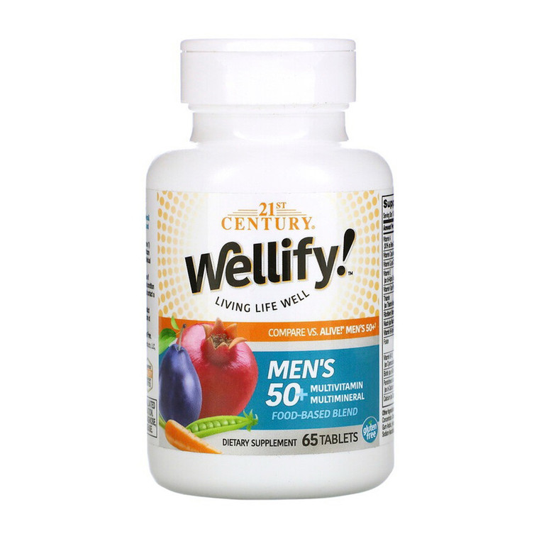 21 st Century Wellify Multivitamin Multimineral Tablets for Men 50+, 65 Ea