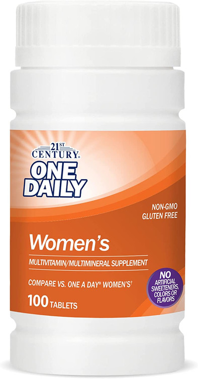 21St Century One Daily 50 Plus Womens Tablets, 100 Ea