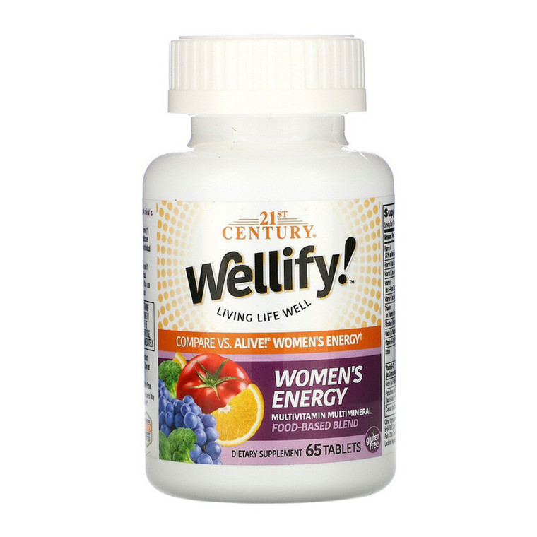 21 st Century Wellify Multivitamin Multimineral Tablets for Womens Energy, 65 Ea