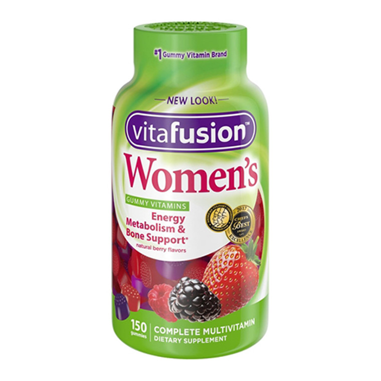Vitafusion Womens Gummy Vitamins, Natural Berry Flavors, Complete Multi vitamin, 150 Ea