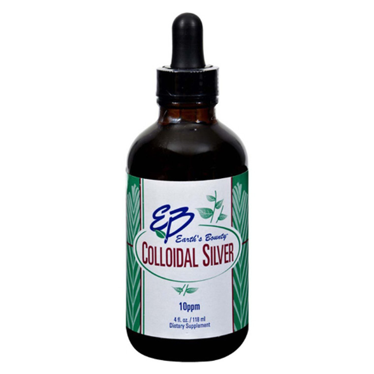 Earths Bounty Colloidal Silver 10 Ppm Liquid, 4 Oz