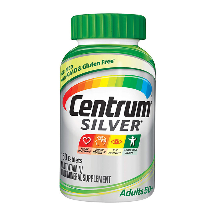 Centrum Silver Multivitamin and Multimineral 50 Plus Adult Tablets, 150 Ea