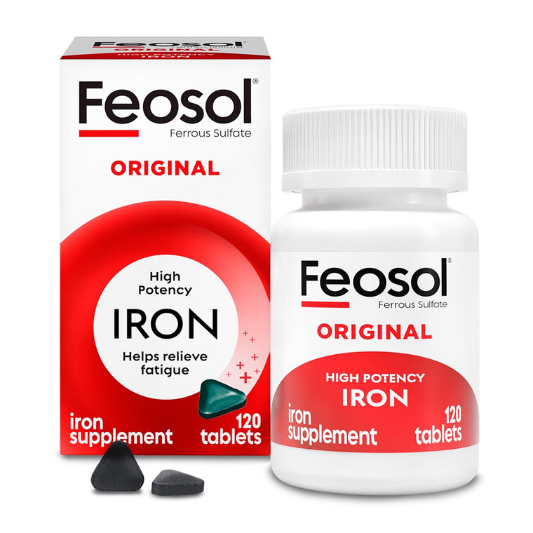 Feosol Original Tablets for Red Blood Cell Production Support 120Ea