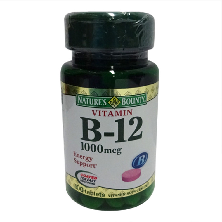 Vitamin B-12 1000 Mcg Tablets, By Natures Bounty - 100 Tablets