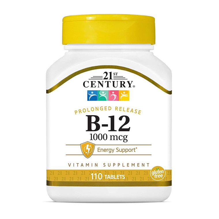 21St Century B-12 1000 Mcg Prolonged Release Tablets - 110 Ea