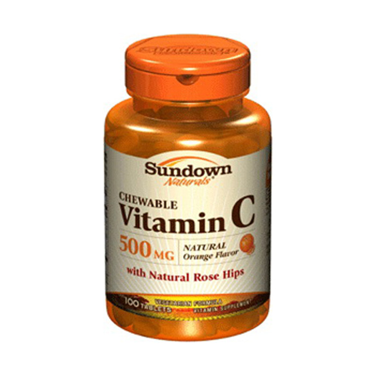 Sundowns Vitamin C 500 Mg With Chewable Tablets - 100 Ea