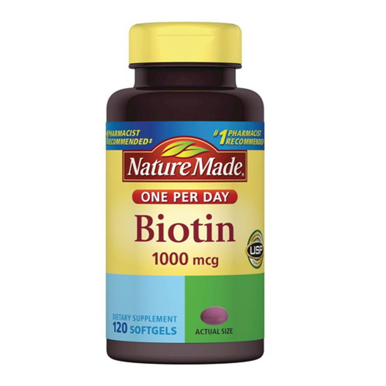 Nature Made Biotin 1000 Mcg Softgels, 120 Ea