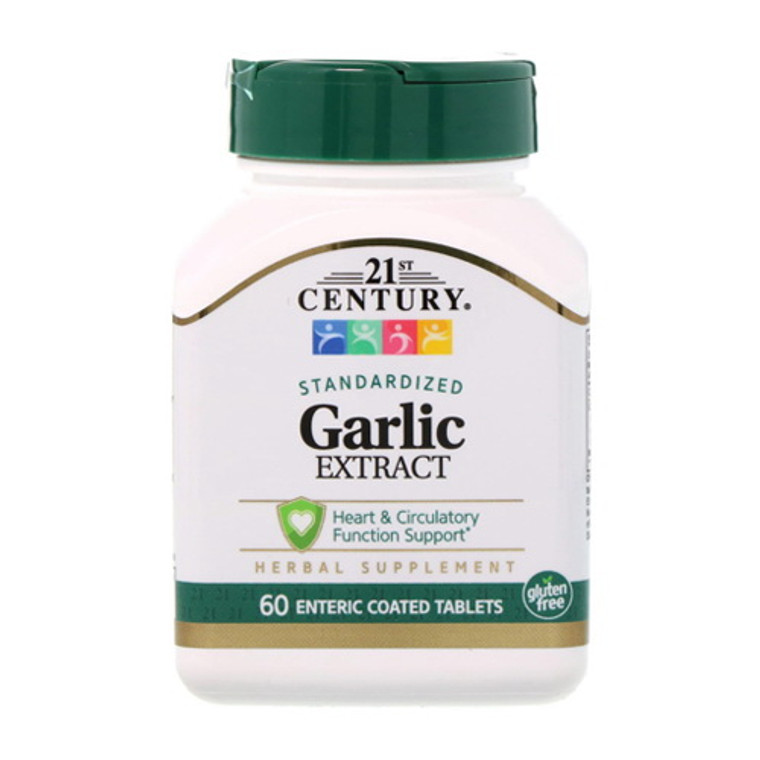 21st Century Garlic Extract 400 mg Enteric Coated Tablets, 60 Ea