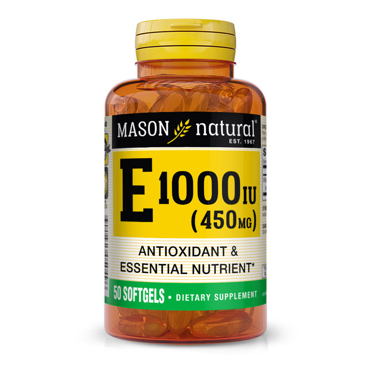 Mason Natural Vitamin E 1000Iu Di-Alpha Softgels - 50 Ea