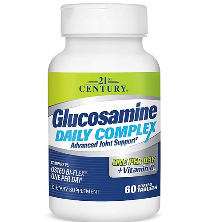 21St Century Health Care Glucosamine Daily Complex Tablets Plus Vitamin D3 - 60 Ea