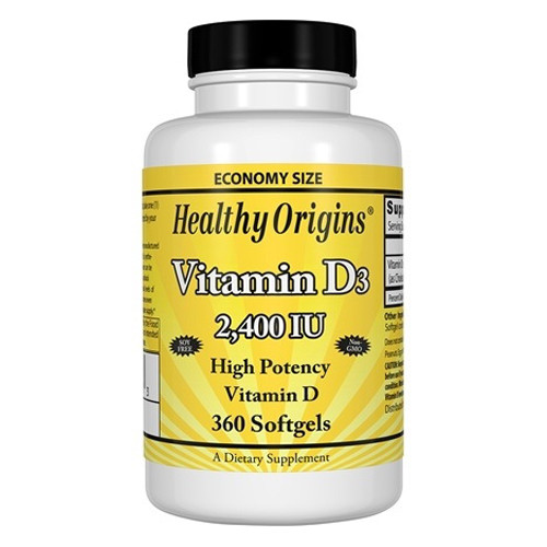 Healthy Origins Vitamin D3 2400 IU High Potency Vitamin D Supplement